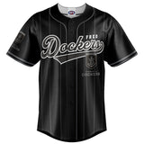 AFL Fremantle Dockers Blackout Baseball Shirt - Ashtabula