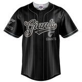 AFL GWS Giants Blackout Baseball Shirt - Ashtabula