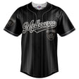 AFL Melbourne Demons Blackout Baseball Shirt - Ashtabula