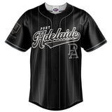 AFL Port Adelaide Blackout Baseball Shirt - Youth - Ashtabula