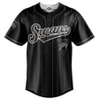 AFL Sydney Swans Blackout Baseball Shirt - Youth - Ashtabula