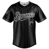 AFL Sydney Swans Blackout Baseball Shirt - Youth - Ashtabula