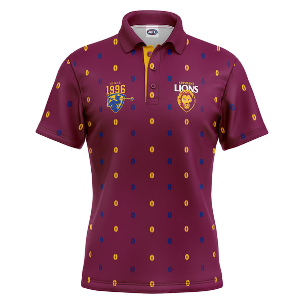 AFL Brisbane Lions 'Mulligan' Golf Polo - Ashtabula
