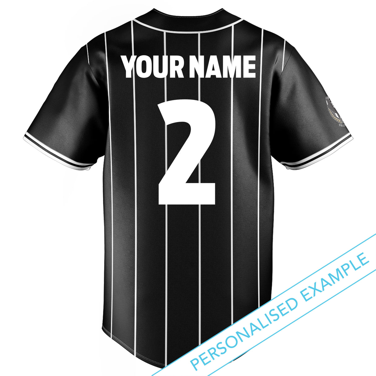 AFL Collingwood 'Slugger' Baseball Shirt - Ashtabula