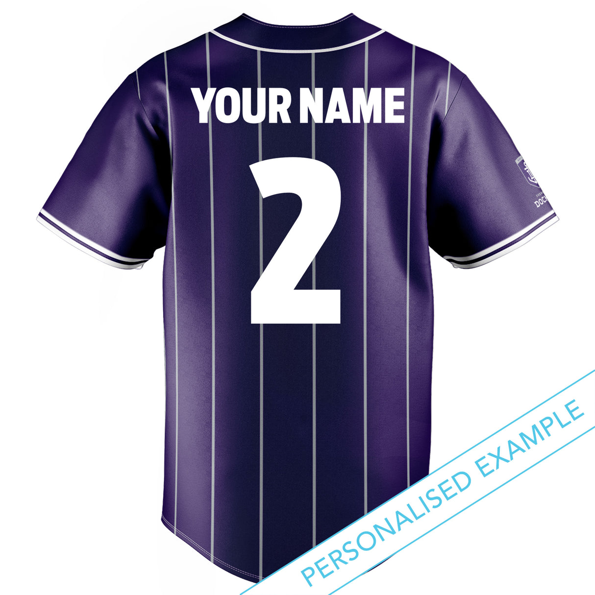AFL Fremantle Dockers 'Slugger' Baseball Shirt - Ashtabula