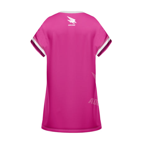 AFL Adelaide Crows 'Fuchsia Force' T-Shirt Dress - Ashtabula