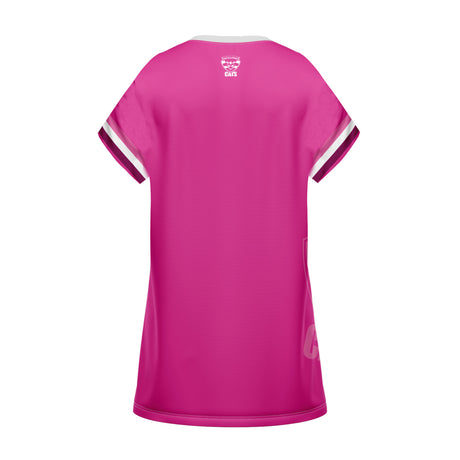 AFL Geelong Cats 'Fuchsia Force' T-Shirt Dress - Ashtabula