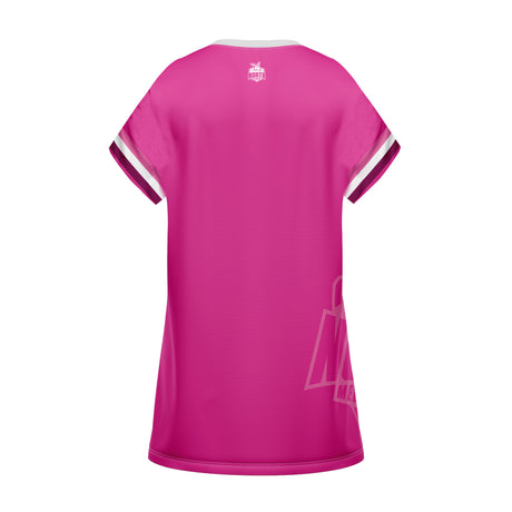 AFL North Melbourne 'Fuchsia Force' T-Shirt Dress - Ashtabula
