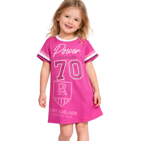 AFL Port Adelaide 'Fuchsia Force' T-Shirt Dress - Ashtabula