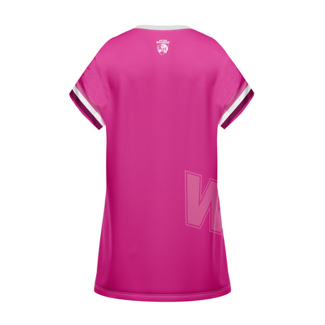 AFL Western Bulldogs 'Fuchsia Force' T-Shirt Dress - Ashtabula