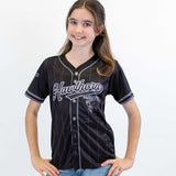 AFL Hawthorn Blackout Baseball Shirt - Youth