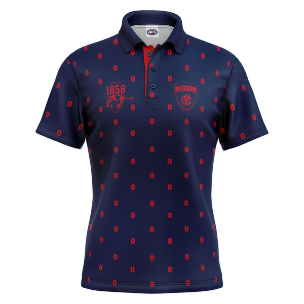 AFL Melbourne Demons 'Mulligan' Golf Polo - Ashtabula
