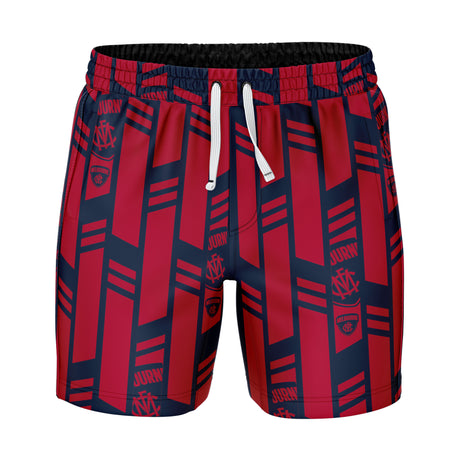 AFL Melbourne Demons 'Riviera' Volley Swim Shorts - Ashtabula