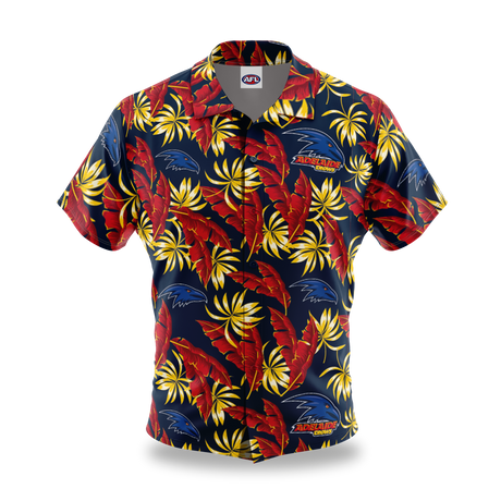 AFL Adelaide Crows 'Paradise' Hawaiian Shirt - Ashtabula