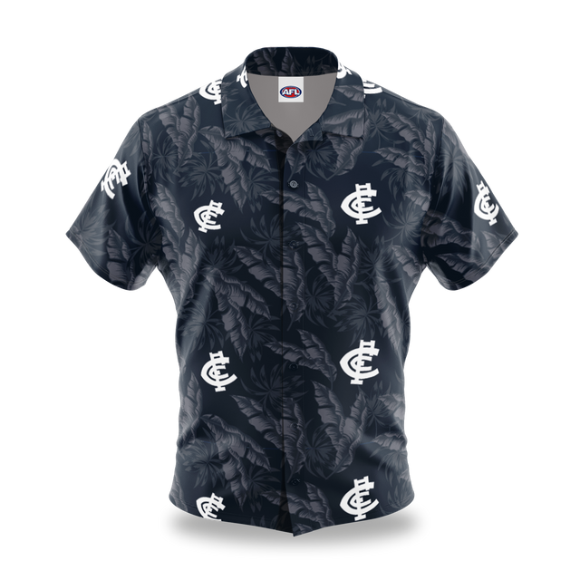 AFL Carlton 'Paradise' Hawaiian Shirt - Ashtabula