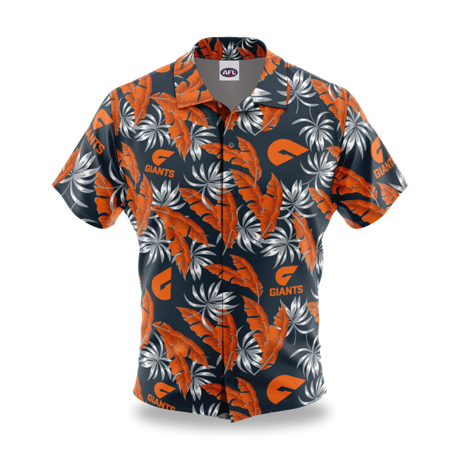 AFL GWS Giants 'Paradise' Hawaiian Shirt - Ashtabula