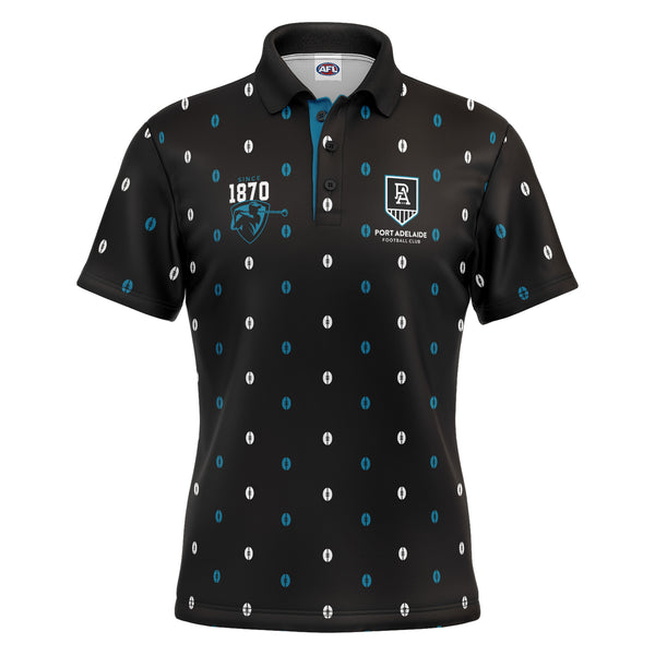 AFL Port Adelaide 'Mulligan' Golf Polo - Ashtabula