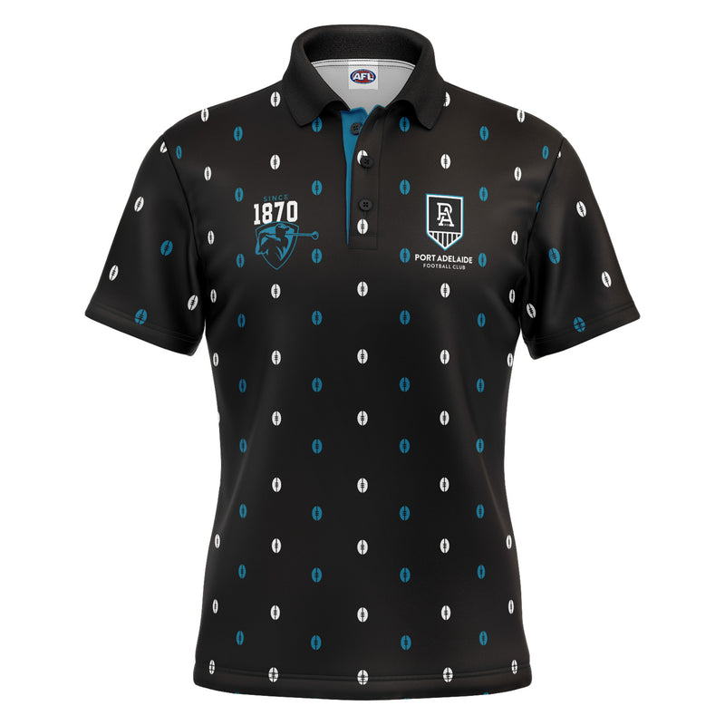 AFL Port Adelaide 'Mulligan' Golf Polo - Ashtabula