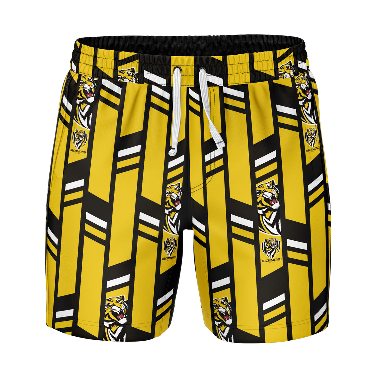 AFL Richmond Tigers 'Riviera' Volley Swim Shorts - Ashtabula