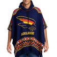 AFL Adelaide Crows 'Dakota' Knitted Poncho - Ashtabula
