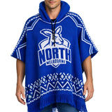 AFL North Melbourne 'Dakota' Knitted Poncho - Ashtabula
