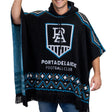 AFL Port Adelaide 'Dakota' Knitted Poncho - Ashtabula