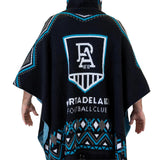 AFL Port Adelaide 'Dakota' Knitted Poncho - Ashtabula