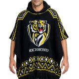 AFL Richmond Tigers 'Dakota' Knitted Poncho - Ashtabula