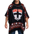 AFL St Kilda 'Dakota' Knitted Poncho - Ashtabula