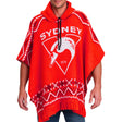 AFL Sydney Swans 'Dakota' Knitted Poncho - Ashtabula