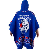 AFL Western Bulldogs 'Dakota' Knitted Poncho - Ashtabula