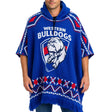 AFL Western Bulldogs 'Dakota' Knitted Poncho - Ashtabula