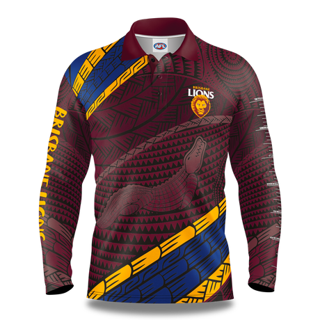 AFL Brisbane Lions 'Koedal' Fishing Shirt - Youth - Ashtabula