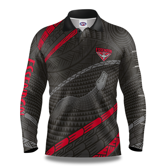 AFL Essendon Bombers 'Koedal' Fishing Shirt - Youth - Ashtabula