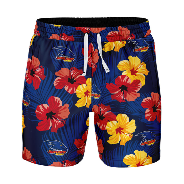 AFL Adelaide Crows 'Aloha' Volley Swim Shorts - Ashtabula