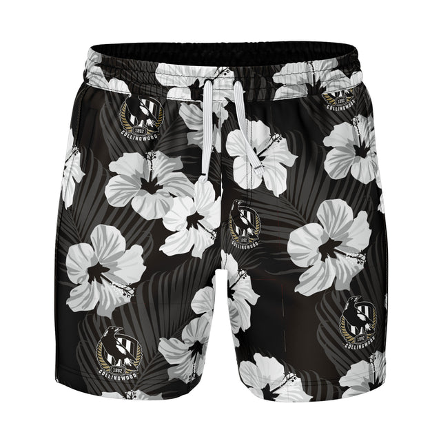 AFL Collingwood 'Aloha' Volley Swim Shorts - Ashtabula