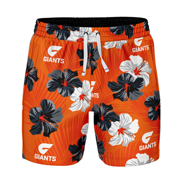 AFL GWS Giants 'Aloha' Volley Swim Shorts - Ashtabula