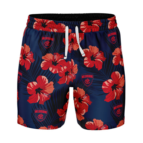AFL Melbourne 'Aloha' Volley Swim Shorts - Ashtabula