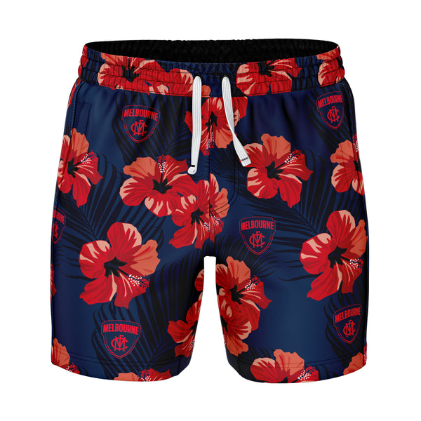 AFL Melbourne 'Aloha' Volley Swim Shorts - Ashtabula