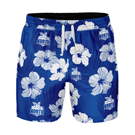 AFL North Melbourne 'Aloha' Volley Swim Shorts - Ashtabula