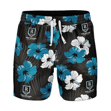 AFL Port Adelaide 'Aloha' Volley Swim Shorts - Ashtabula