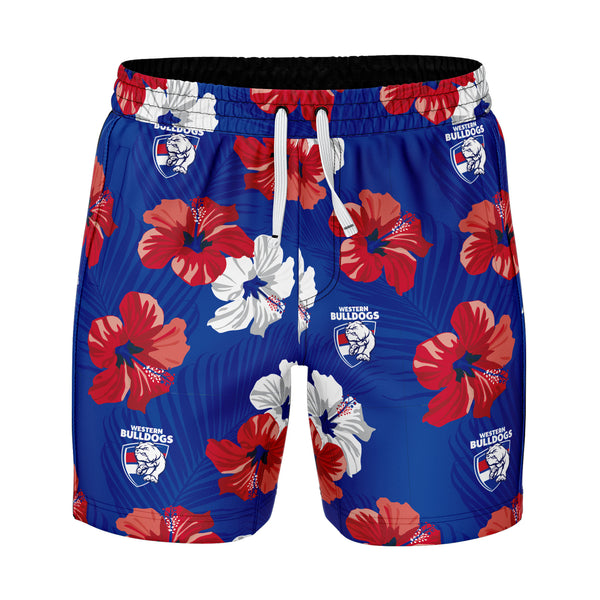 AFL Western Bulldogs 'Aloha' Volley Swim Shorts - Ashtabula