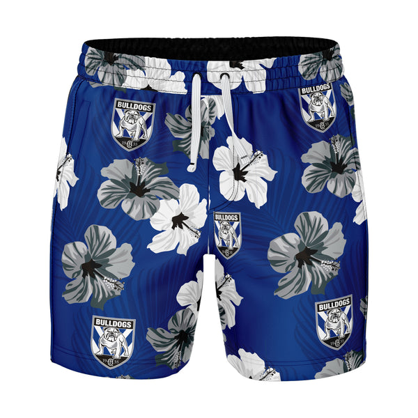 NRL Bulldogs 'Aloha' Volley Swim Shorts - Ashtabula