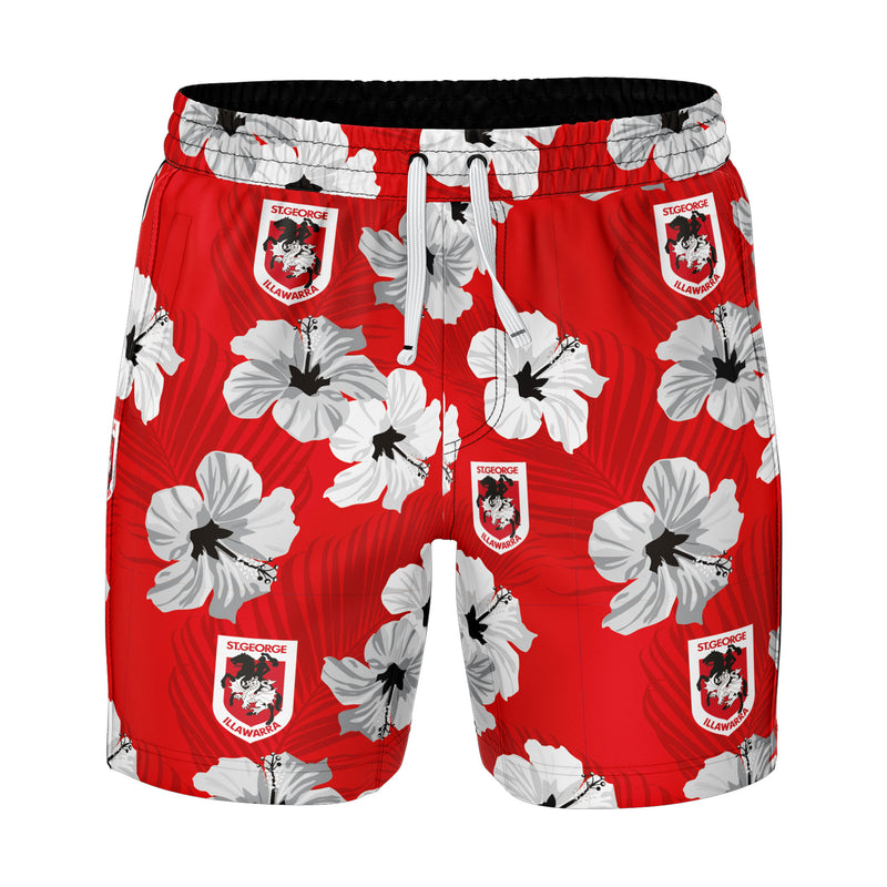NRL Dragons 'Aloha' Volley Swim Shorts - Ashtabula