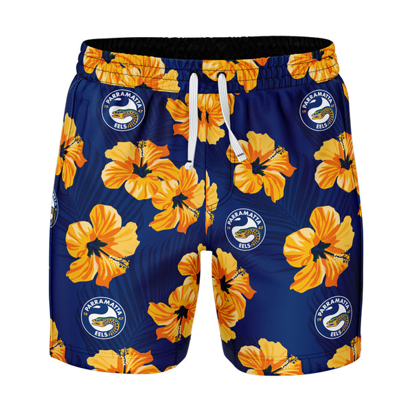 NRL Eels 'Aloha' Volley Swim Shorts - Ashtabula