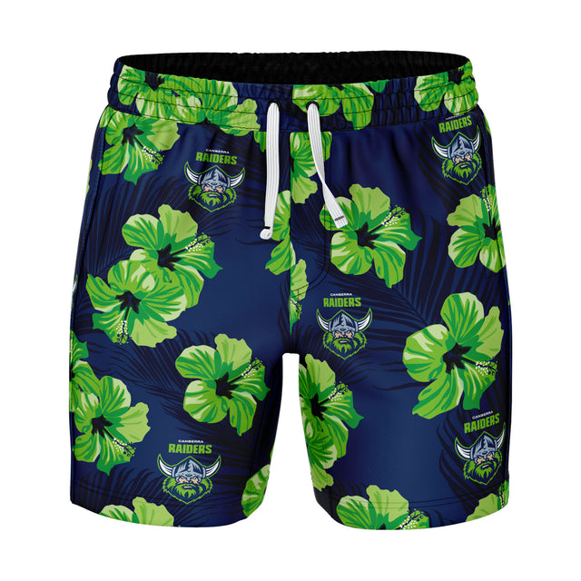 NRL Raiders 'Aloha' Volley Swim Shorts - Ashtabula