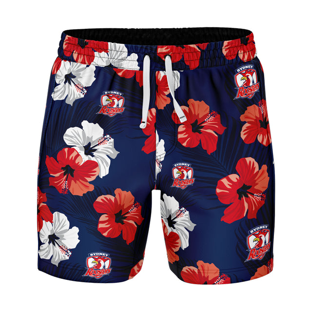NRL Roosters 'Aloha' Volley Swim Shorts - Ashtabula