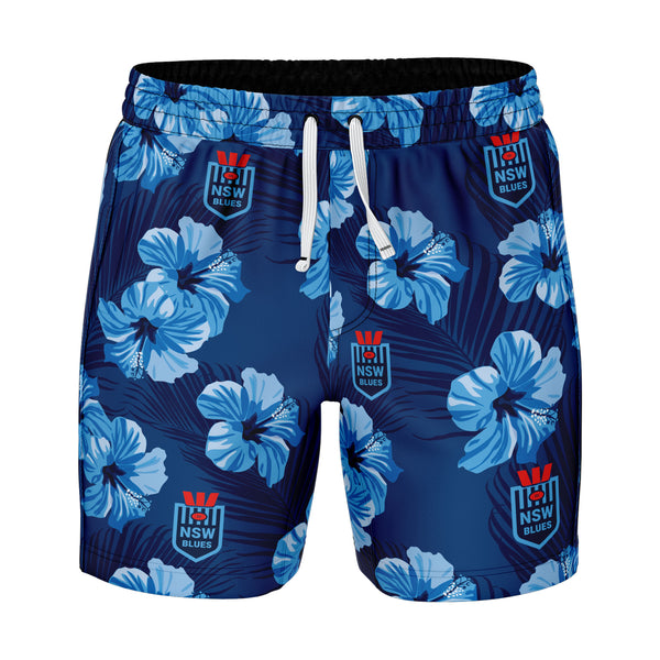 NSW Blues 'Aloha' Volley Swim Shorts - Ashtabula