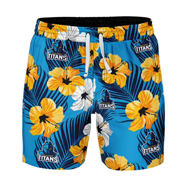 NRL Titans 'Aloha' Volley Swim Shorts - Ashtabula