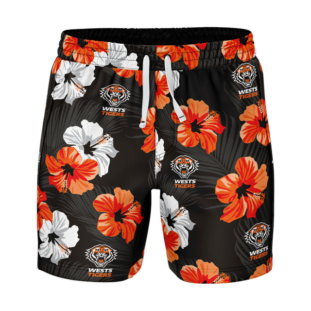 NRL Wests Tigers 'Aloha' Volley Swim Shorts - Ashtabula